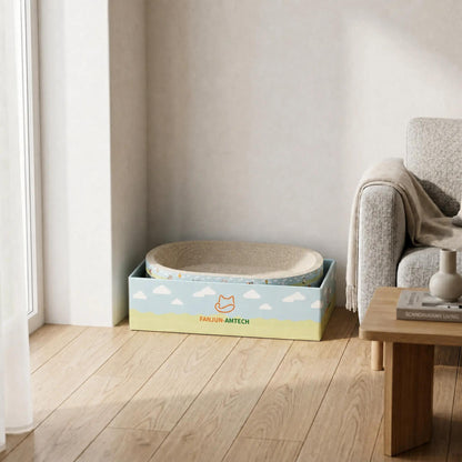 Heavy Duty Cat Scratcher Lounge,3-in-1 Stackable Large Cat Scratching Bed