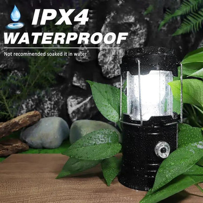 Solar Camping Lantern 4-Pack - Rechargeable LED Lights