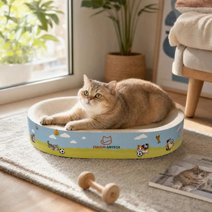 Heavy Duty Cat Scratcher Lounge,3-in-1 Stackable Large Cat Scratching Bed